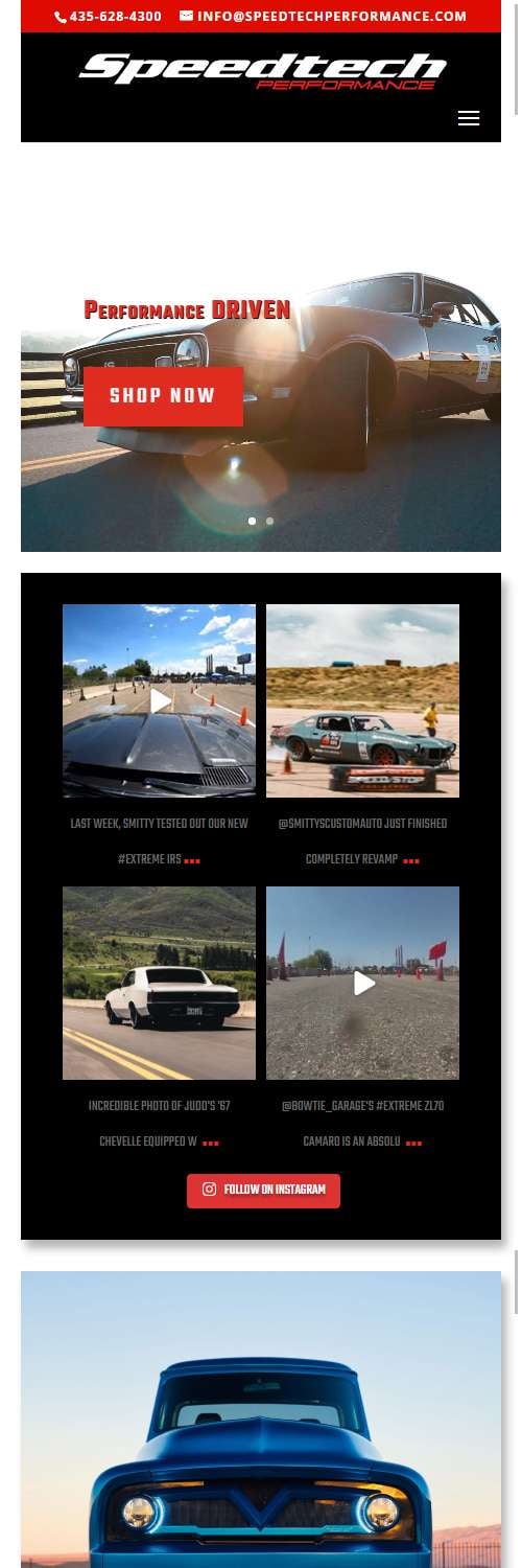 Speedtech Performance Website Client