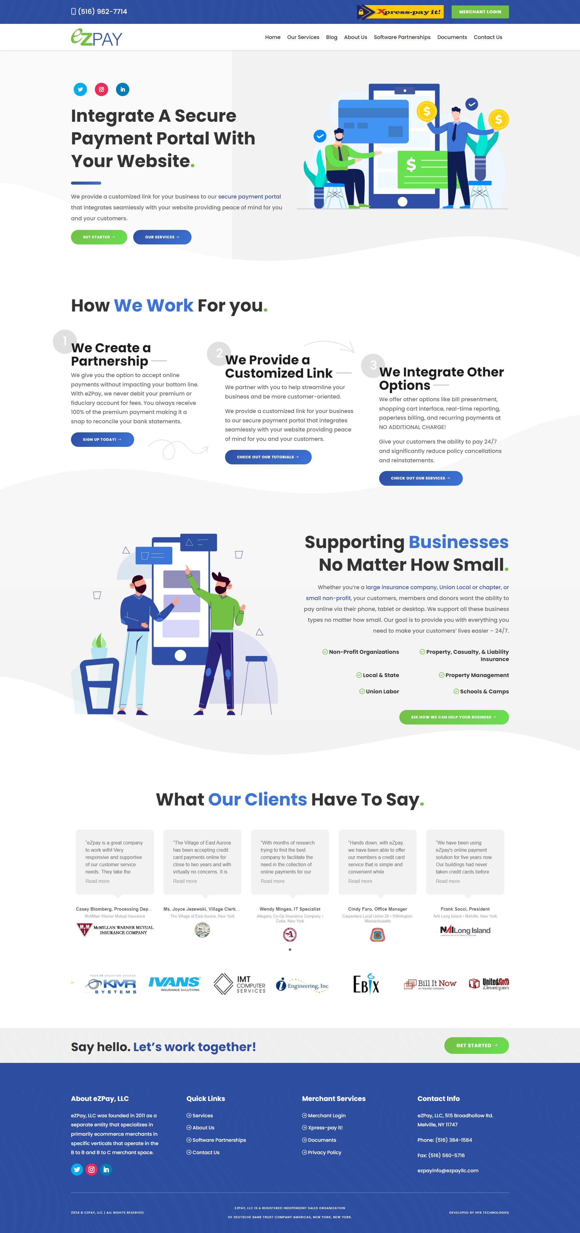 Secure online payment integration services website.