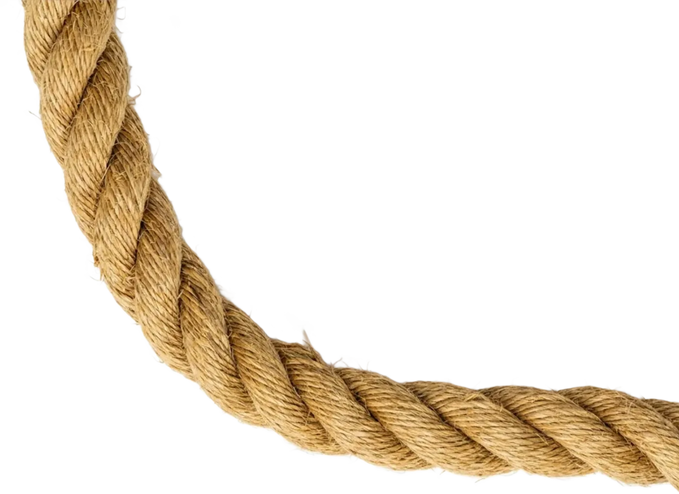 Coiled ship's rope