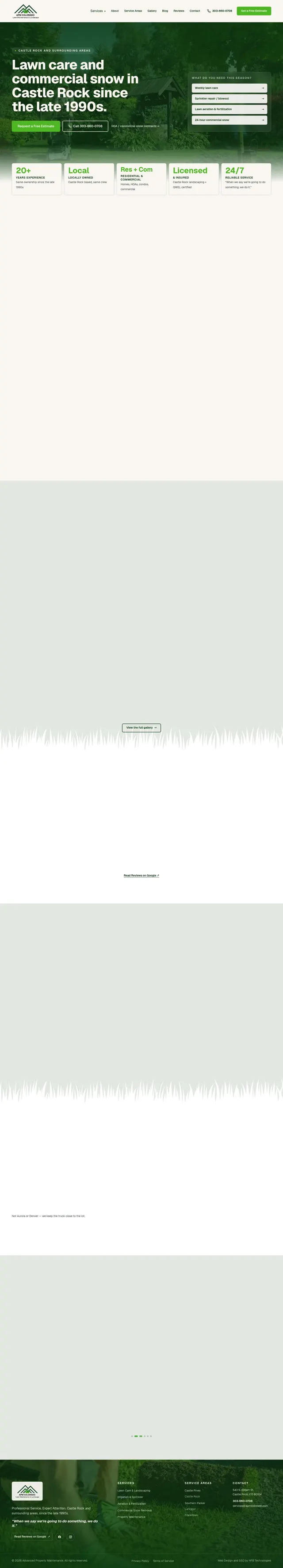 Advanced Property Maintenance website