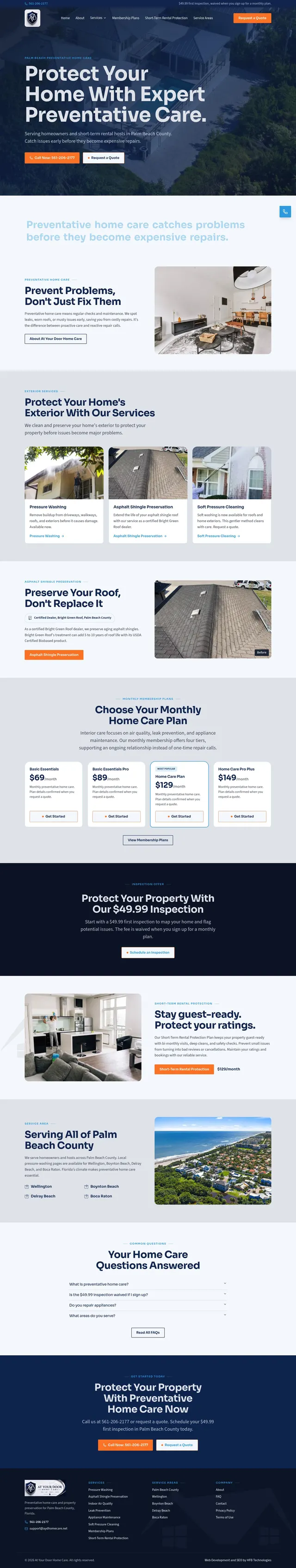 AYD Home Care website