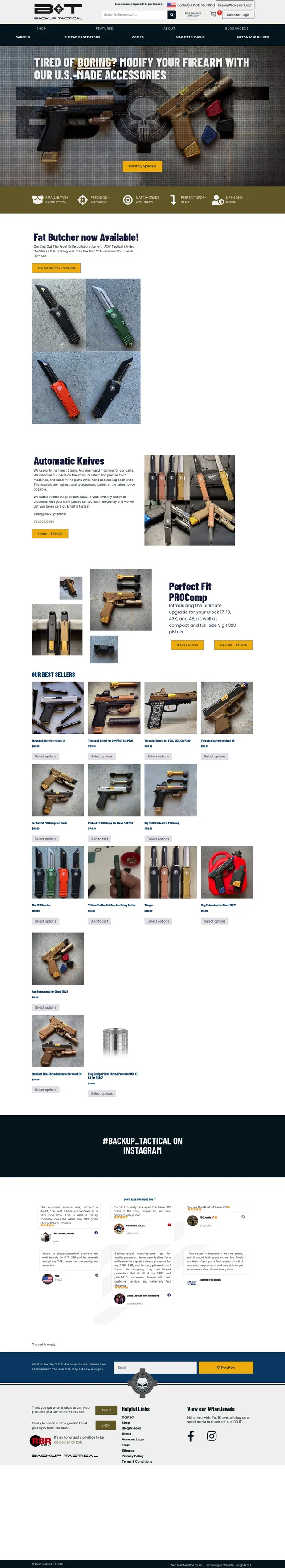 Backup Tactical website