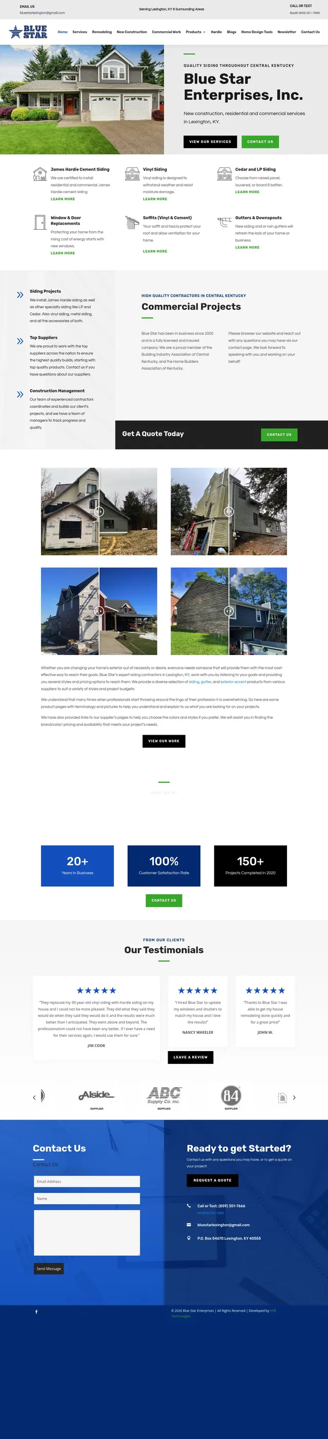 Blue Star Enterprises website