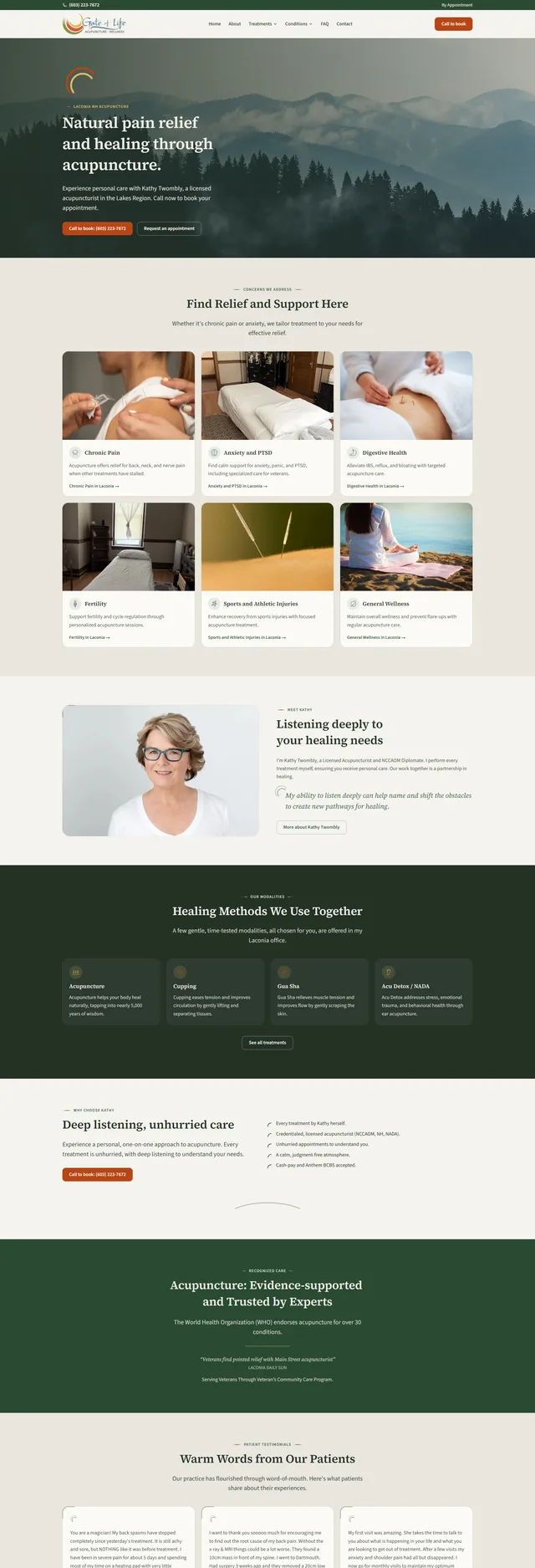 Gate of Life Acupuncture website
