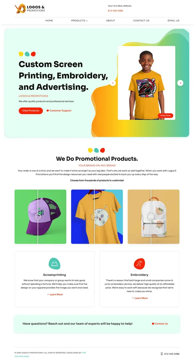 Logos & Promotions website