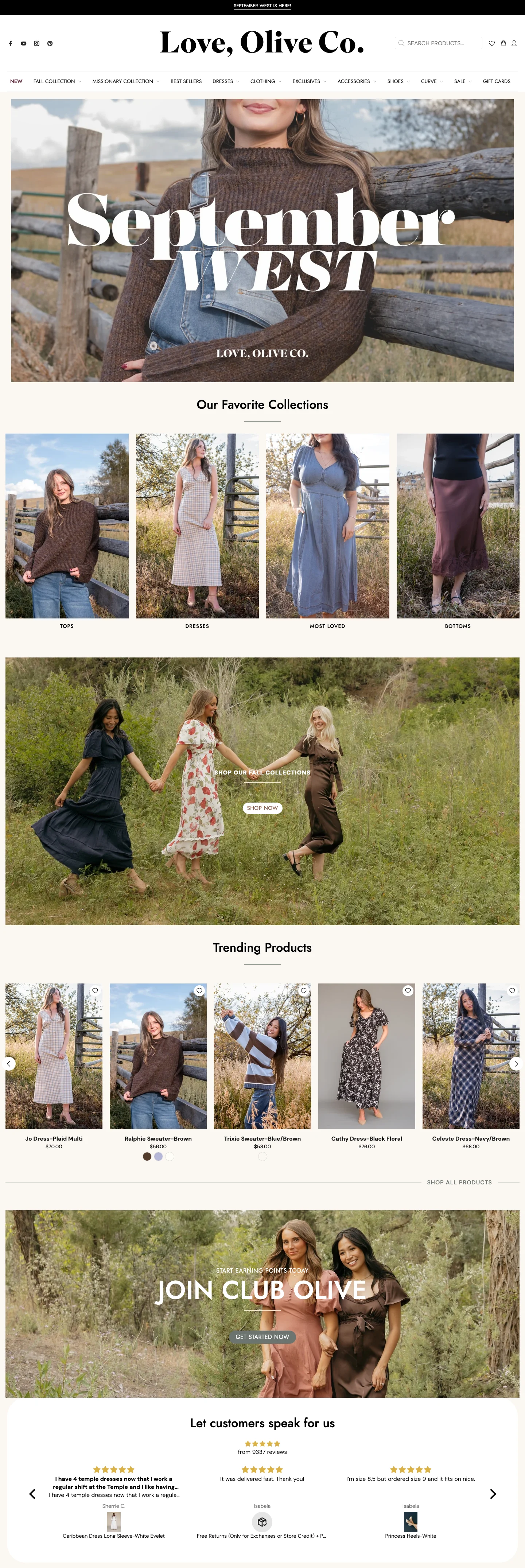 Love Olive Co. website